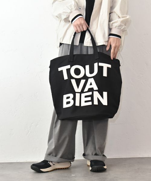 Ampersand｜キャンバスバケットロゴ入りバック [[ER26-S81]][C]