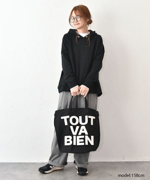 Ampersand｜キャンバスバケットロゴ入りバック [[ER26-S81]][C]