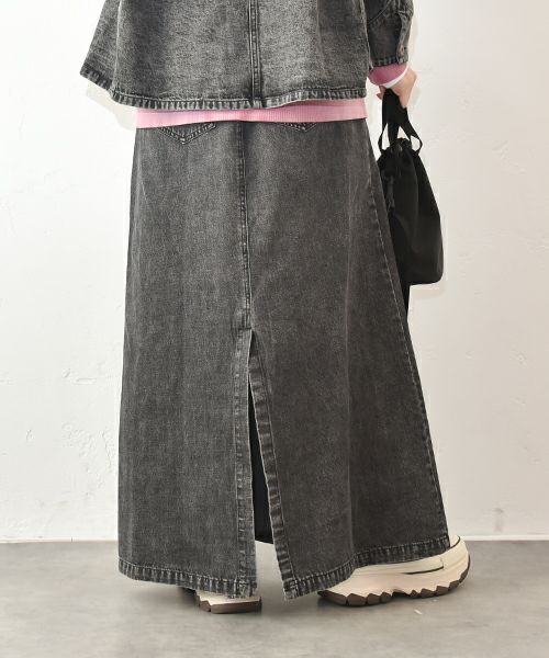 IN THE MARKET｜ベルト付きボックススカート [[IN-109]][C]