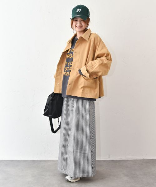 IN THE MARKET｜ベルト付きボックススカート [[IN-109]][C]