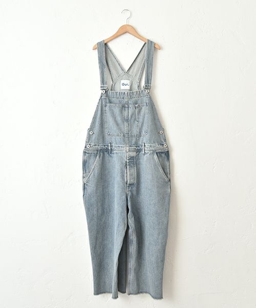 Our.｜すそ切りっぱなし　デニムサロペット [[Our-022]][C]