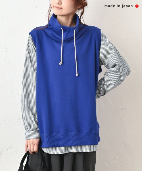 her.｜モックネックスウェットベスト [[131345H]][C]