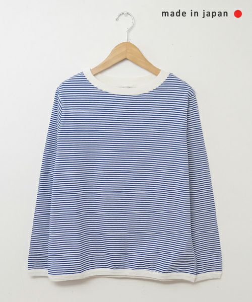 and quarter｜10分袖ボーダーカットソー [[MA-055]][C]