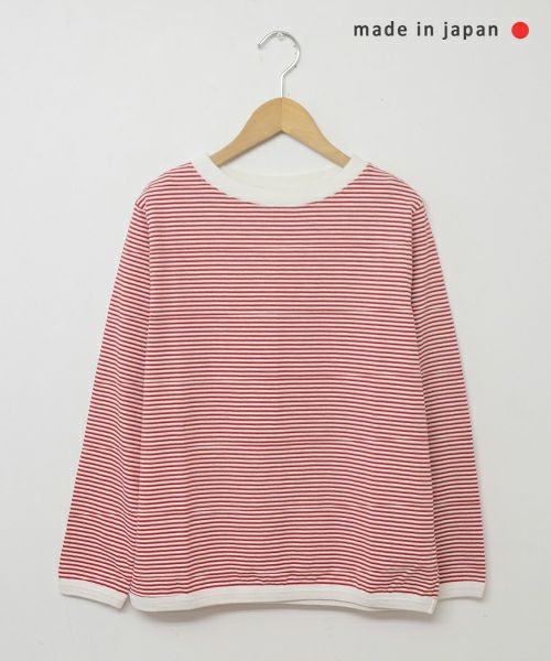 and quarter｜10分袖ボーダーカットソー [[MA-055]][C]