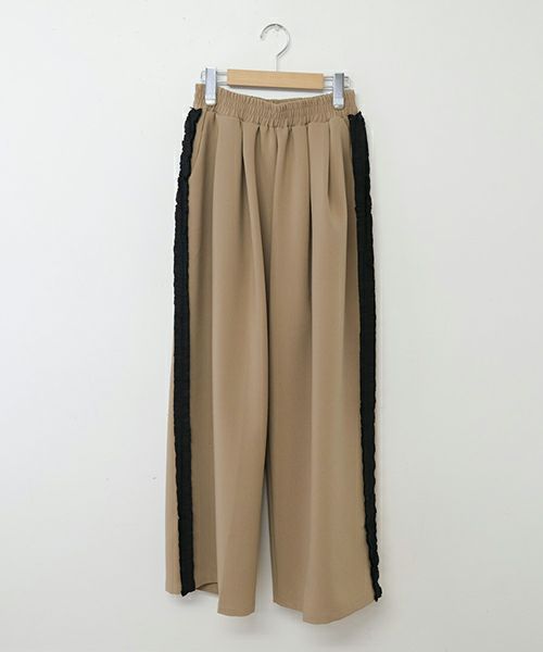 TRANOI.｜サイドプリーツワイドパンツ [[214R514]][C]