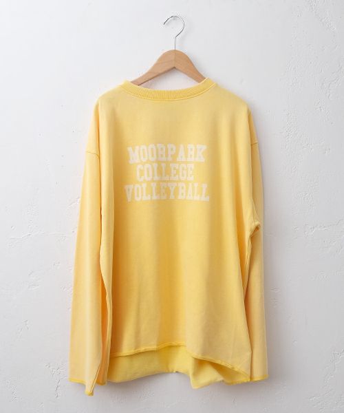 IN THE MARKET｜ピグメントカレッジロゴミニ裏毛ロンT [[C-2512]][C]