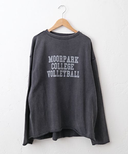 IN THE MARKET｜ピグメントカレッジロゴミニ裏毛ロンT [[C-2512]][C]